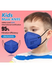 FPP2 Mask for 9-12 Years Kids KN95 Masks for Kids Boys and Girls 5 Layers FPP2 Protection Mask FFP2 Child Mask EU Approved