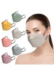 10-100pcs mask mascarillas quiurgicas homology adas ffp2 mask fpp2 masque ffp2 adulte n95 kf94 mascherine ffp2 black masks morandi