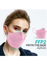 10-100pcs mascarillas fpp2 mask ffp2 mask approved fish healthy breathing filter face mask kn95 mascarilla fpp2 homology ada