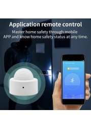 Tuya ZigBee PIR Motion Sensor Smart Life App Remote Human Body Infrared Motion Detector Security Alarm Work with Alexa Google