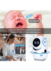 720P Baby Monitor Smart Home Alarm Crying Mini Surveillance Camera with WiFi Security Video Surveillance Camera IP ptz ycc365 tv