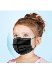 10-200pcs Disposable Kids Baby Masks Christmas Non-woven Face Mask 3 Layer Filter Ply Anti-dust Baby mascarillas quiurgicas