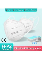 FFP2 mascarillas negras Kn95 masque noir fpp2 approved mask disposable mouth face mask ffp2 masks europe ffp3 certified mask