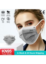 10-200 قطعة KN95 أقنعة Mascarilla fpp2 homologada 5 طبقات CE قناع للوجه يستخدم مرة واحدة المنشط KN 95 Mascarillas FPP2 FFP2mask