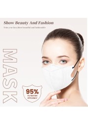 10-100pcs 3D KN95 Mask Color FFP2 Masks 4 Ply Morandi Adult FFP3 Face Mask FFPP2 CE Approved KN95 Mascarillas Spain Maske