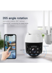 5MP 2MP Wireless 4G Wireless Security Camera 1080P HD 5X Optical Zoom PTZ IP Camera Outdoor Home Security Surveillance CCTV Camera