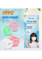 FPP2 Approved Children Mask FFP2Fan Kids Korean Fish Mask Respirator Mask FFP 2 KN95 Face Masks pff2 ffp2reuse zable FFPP2