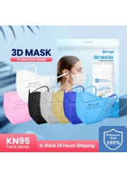 Elough 3D Face Mask Coloring mascarillas fpp2 homology ada KN95 reusable masks mascara ffpp2 cubrebocas ffp2masque noir