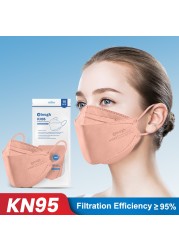 قناع Elough Mascarillas ffp2 Faciales homology adas fpp2 معتمد قناع Cubrebocas KN95 FFP2 قناع Masque Noir واقي يمكن إعادة استخدامه للوجه