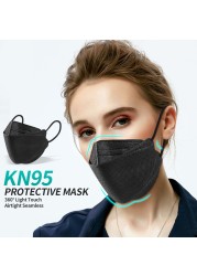 10-100 قطعة Mascarillas المعتمدة FFP2 KN95 أقنعة الوجه FFP2 homology ada إسبانيا الكبار واقية Mascarillas FPP2 تلوين الأسماك Masque