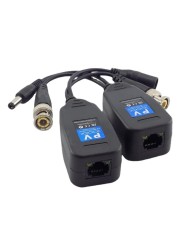 5 زوج (10 قطعة) السلبي CCTV اقناع BNC السلطة فيديو Balun الإرسال والاستقبال موصلات إلى RJ45 BNC ذكر ل CCTV كاميرا فيديو