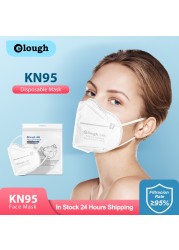 Elough ffp2 قناع الوجه kn95 mascarillas 5 طبقات ماسكارا الوجه أفواه fp2 أقنعة kn 95 ffp2 mascarilla fpp2 homology ada إسبانيا