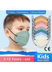 KN95 mask for kids mask ffp2fan niños CE masque enfant face shield for kids girls boys mascarillas fpp2 niños infantil FP2