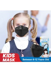 أقنعة Mascarilla FFP2 Infantil kn95 للأطفال FPP2 بعمر 6 إلى 12 عام ffp2fan قناع للأطفال fp2 Mascarilla homology ada ffp2 niños ffp 2