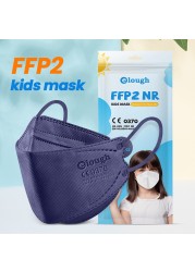 أقنعة Elough KN95 Mascarillas Niños FFP 2 6 A 12 Años الأسماك المعتمدة للأطفال FPP2 أقنعة FP2 Mascarilla FFP2 Infantil ffp2fan للأطفال