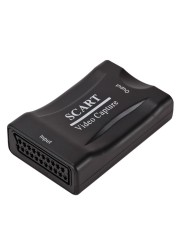 USB 2.0 Video Capture Card 1080P Scart Gaming Record Box Live Broadcast Recording Home Office DVD Grabber Plug and Play