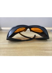 40nm 445nm 473nm blue laser safety glasses od 6 + CE with black box cleaning cloth elastic rope