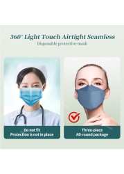 Morandi ffp2mascarillas fpp2 mask approved 4 layers fish mask kn95 protective face mask for adults mascherine ffp2 mask