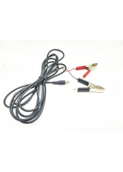 3M Long DC Battery Clip Cord Male to Alligator Clip Cord DC 12V 24V Universal Audio Cable Red and Black Clip