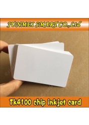 Free shopping 100pcs rfid 125Khz EM4100 /tk4100Chip blank ID card inkjet printable by Epson/Canon printer with card tray