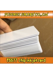 100pcs inkjet t5577 blank rewritable printable 125khz t5577 rfid card