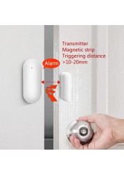 Aubess WiFi Smart Door Window Sensor Detector Wireless Door Sensor Tuya Smart Life Control Works with Google Home Alexa