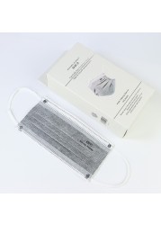 20pcs/box CE KN95 5 Layers Mask Gray Activated Carbon Dustproof Respirator Face Dust Protective Mask 5ply Korean KN95 Mask