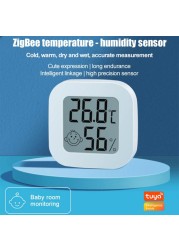 Tuya ZigBee Temperature Humidity Sensor Multifunction Automatic Electronic Thermometer Monitor Smart Home Remote Control Sensor