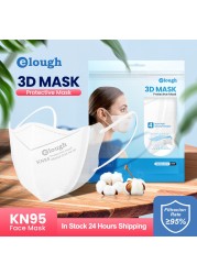 Elough mascarillas fpp2 3D Face Mask mascarilla kn95 fpp2 homologada españa KN95Mask Adult 4 Layers FFP2 Respirator Approved CE