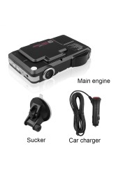 9V~24V DVR Video Recorder 2 in 1 Driving Camera Car Radar Detector Stream Detection 12 Languages ​​Car Dashboard Detector