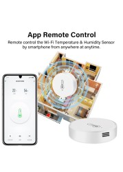 ZigBee Temperature Humidity Sensor Smart Home Thermometer Home Heat Detector Work Detector With Alexa Google Home Assistant