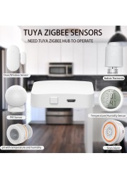 2022 Tuya Smart Zigbee Thermal Radiator Valve TRV Programmable Coolant Actuator Temperature Controller Support Alexa