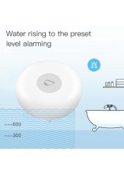 Smart Water Leak Detector Flood Sensor Flooding Alert Security Alarm System App Remote Control Long Battery Life