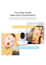 2MP PTZ IP Camera Smart Home Security Camera Surveillance Wifi Wireless Camera Two Way Audio Baby Pet Monitor Video Record