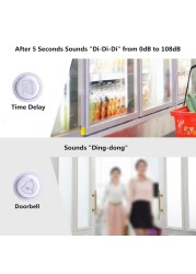 Awapow Refrigerator Wireless Alarm Door and Window Delay Induction Security Alarm Anti-theft System Set Smart Home Magnetic Door