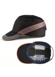 Safety helmet with bumpers lightweight breathable casual sun protection summer work helmet