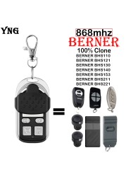 Berner 868MHz Garage Door Remote Control for Berner BHS121 BHS153 BHS110 BHS140 BHS221 Manual Transmitter for Electric Gate Control