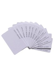 100pcs High Quality ID Read Only RFID 125KHz TK4100/EM4100 Smart White Thin Card In Access Control Free Shipping