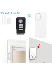 Doorbell 108DB Outdoor Wireless Waterproof Doorbell Smart Home Doorbell Chime Kit Flash Security Alarm Welcome House