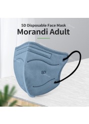 Mascarilla KN95 Masks Adult Morandi 5D Reusable Face Mask FFP2 Mascarillas FP2 Madcarillas FPP2 homology adas ffp2maski FFPP2