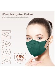 20/50/100pcs KN95 Masks FFP2 Mascarillas KN95 Certificadas Mascarillas FPP2 Colors Mascara KN95 Adulto Cubrebocas KN95 Mask FP2