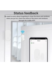 Tuya zibee 3.0 Door Window Sensor Security Protection Open Entry Detection Smart Home Alarm System Work with Alexa Google Home