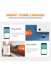 1pc ZigBee Wireless Smart Temperature Humidity Sensor Box Smart Home Detector Work with Alexa Google Home Tuya ZigBee Gateway