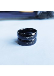 RFID Weed Chip RFID Black Ceramic Smart Finger Rewrite Ring 13.56MHZ Wear For Men Or Women