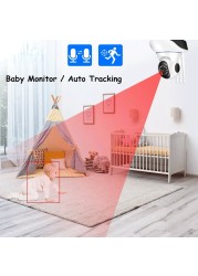 WIFI Wireless IP Camera Smart Home Security Camera Monitor 2-Way Audio CCTV Baby Monitor for Bedroom