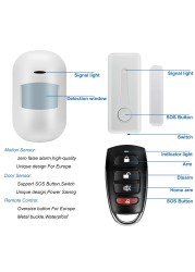 2022 Wireless Wifi GSM Indoor Security Alarm System For Tuya Smart Life APP With Motion Sensor Detector Compatible With Alexa