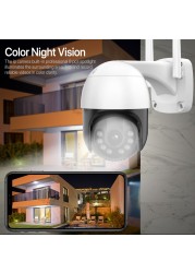 2022 4K 8MP HD PTZ Camera Video Surveillance Wifi IP Camera iCsee 5MP Outdoor Security CCTV Camera AI Auto Tracking Support