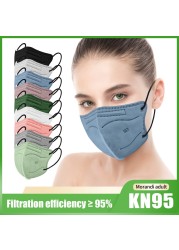 5D Masks KN95 Black Mascarilla FPP2 homology ada 5 Layers Adult FFP2 CE Certificate FFPP2 Face Mask KN 95 Mascarillas Negras