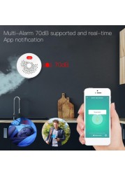 Tuya Zigbee/Wifi Natural Gas Sensor Combustible Household Smart LPG Gas Alarm Detector Leakage Sensor Fire Safety Smart Home