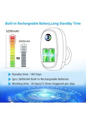4G واي فاي كاميرا 3MP HD في الهواء الطلق اللاسلكية 3G بطاقة SIM كاميرا المدمج في بطارية قابلة للشحن كاميرا مراقبة للمنزل وقت طويل الاستعداد